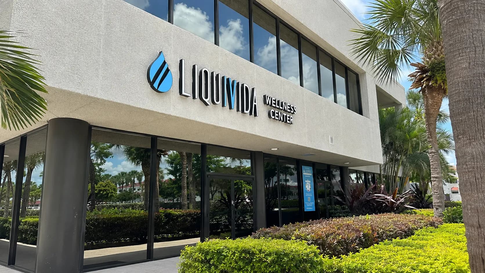 The Liquivida Wellness Center Aventura clinic entrance on Biscayne Blvd